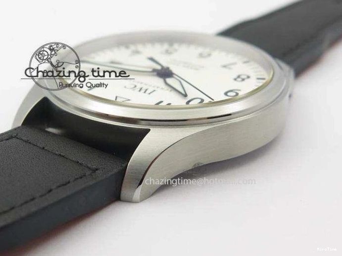 MIROTIME 0517 Mark XVIII IW327002 SS Mk Maker Best Edition White Dial On Black Leather Strap A SunProtective 7298